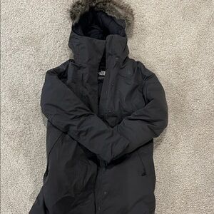 The North Face Arctic Gray Winter Jacket with Fur Hood